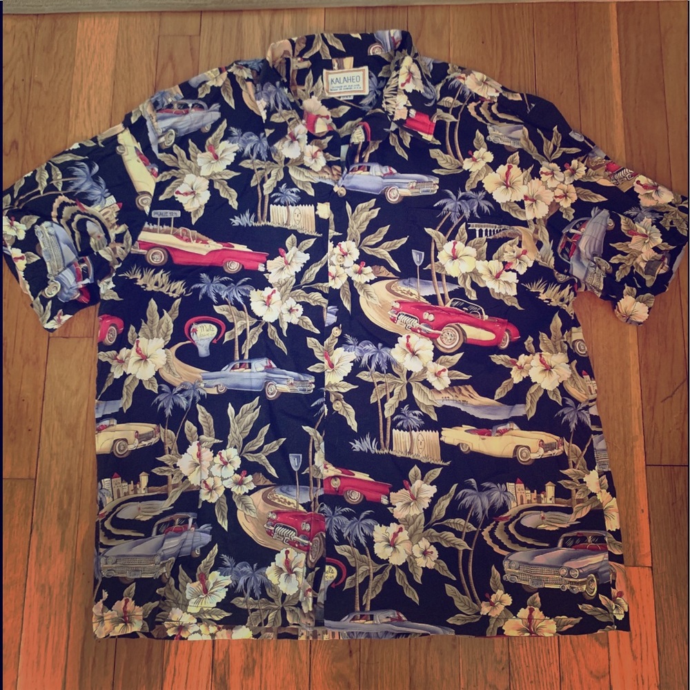 Vintage Cars Men’s  2XL Hawaii shirt  Kalaheo